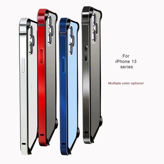 Ốp Lưng Hợp Kim Nhôm Cho iPhone 11 ProMax 12 13 14 Pro Max Vỏ Silicon Mềm Viền K03