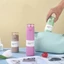 Cốc giữ nhiệt Mini FUHUIOT, Mở một nút với cốc cách nhiệt bỏ túi ống hút, Cốc giữ nhiệt 150 / 250ml bằng thép không gỉ dễ thương giữ ấm
