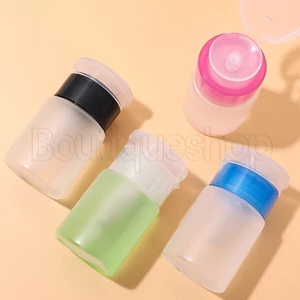 Chai Nhựa Rỗng 4 Màu Dạng Nhấn Đựng Dung Dịch Tẩy Sơn Móng Tay 60ml