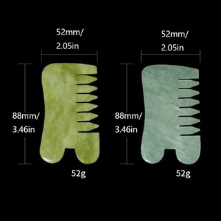 Lược Massage GUADALUPE1, Bàn Chải Tóc Ngọc Xanh Hsiuyen, Làm Tóc Retro Khắc Tự Nhiên Gua Sha Ban Đá Dụng Cụ Giải Độc Da Mặt