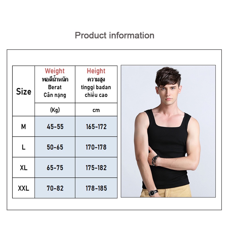 CN Áo Vest nam Cotton mặc thường ngày cho nam giới Áo thể thao Áo Vest thấm mồ hôi mùa hè