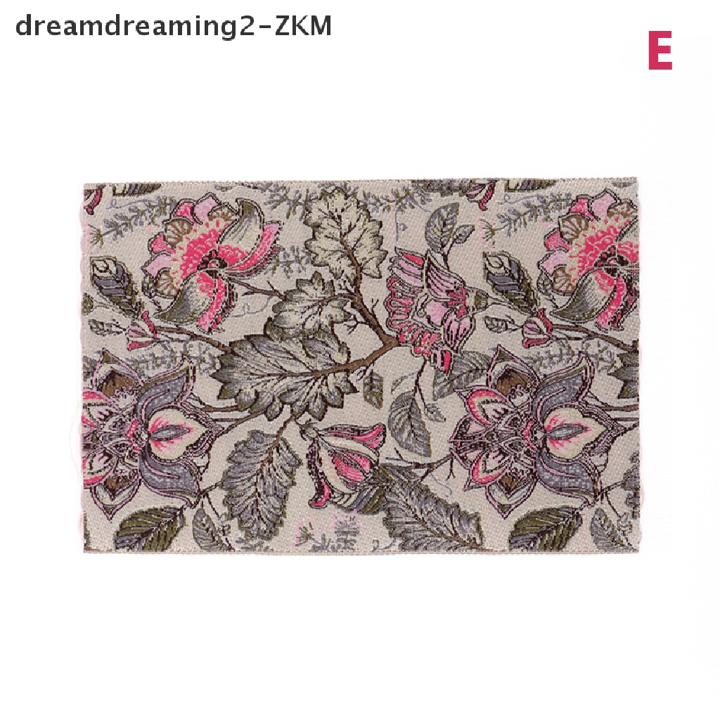 [dreamdreaming] 1Pc 1: 12 Nhà búp bê Thảm trải sàn thu nhỏ Thảm trải sàn Mô hình Phòng ngủ Trang trí phòng khách Phụ kiện nhà búp bê [zkm]