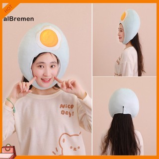 ALB Vịt Trứng Mũ Đội Đầu Dễ Thương Chụp Ảnh Chống Đỡ Mềm Mại Sang Trọng Mũ Đeo Có Thể Trang Điểm-Up Đầu Hoạt Hình Mũ Nón Cosplay Đảng Trang Phục Phụ Kiện