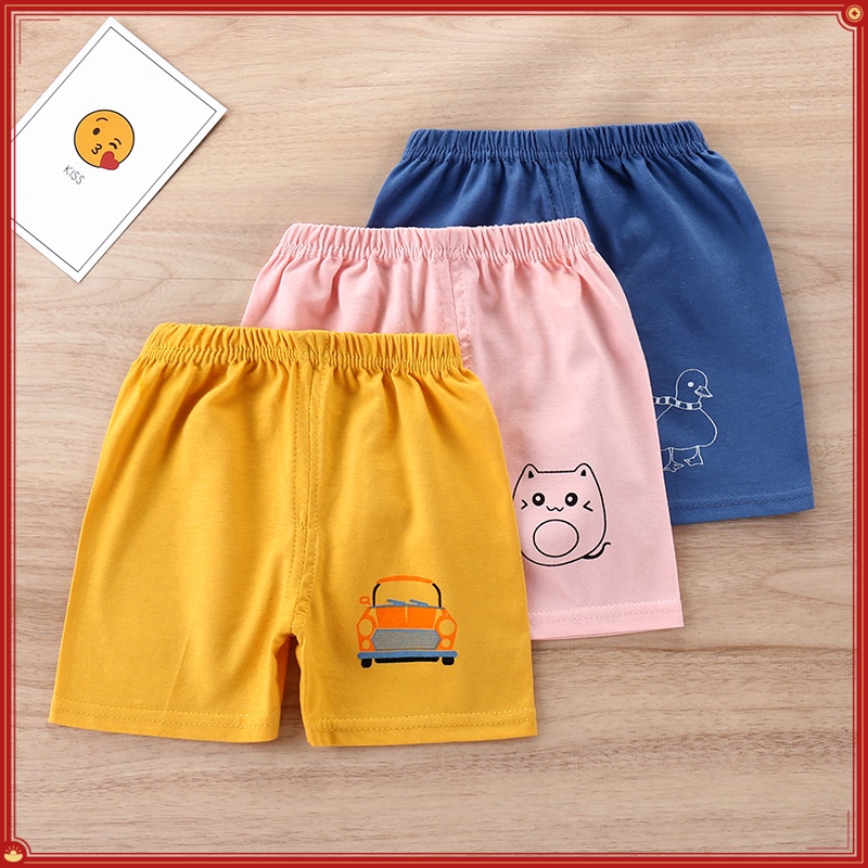 Trẻ Em Quần Short Trẻ Em Quần Áo Trẻ Em Phiên Bản Hàn Quốc Cotton Bé Trai Bé Gái Quần Short Trung Nhỏ Trẻ Em Mở Đáy Quần Đơn Mảnh KVYU