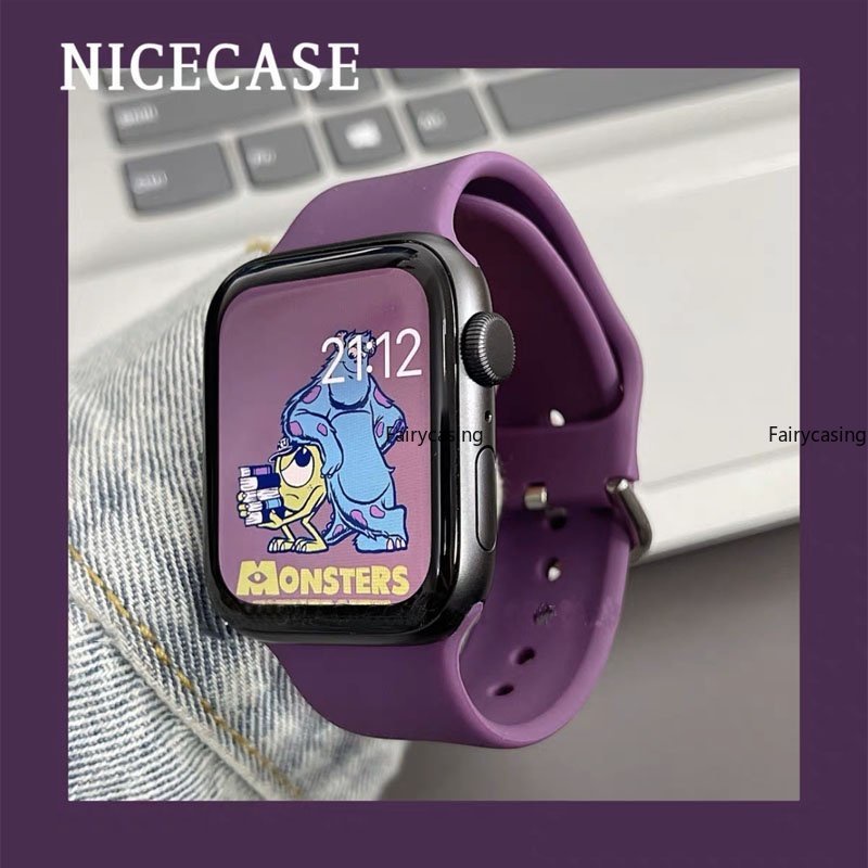 Dây Đeo Silicone Cho Đồng Hồ Thông Minh Apple Watch 49mm 44mm 40mm 45mm 41mm 42mm 38mm 44 45 mm iwatch Ultra series 8 Ultra 7 se 3 4 5 6