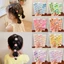 Set 30 Dây Buộc Tóc Cao Su Co Giãn Đính Nơ Thời Trang Hàn Quốc Cho Bé Gái
