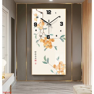 Tranh Đồng Hồ Treo Tường Cây Hồng Chín Mọng - Tranh Tráng Gương Tri Ân Thầy Cô 20/11