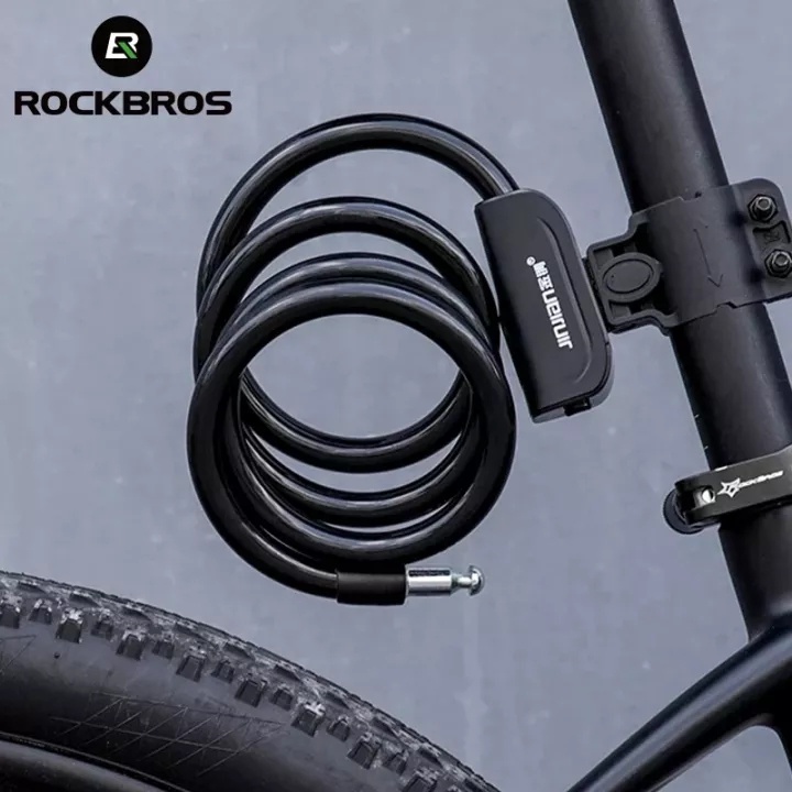 Rockbros Ổ Khóa Bằng Thép PVC Chống Trộm Dành Cho Xe Đạp