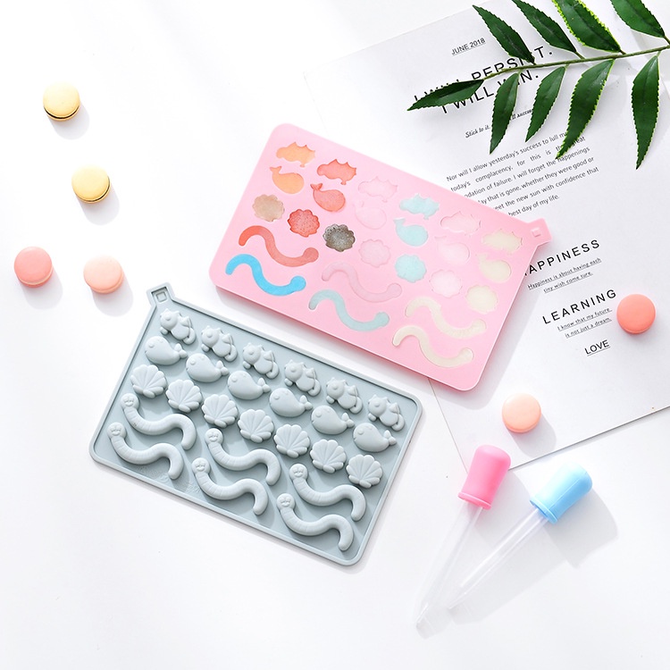 QQ Khuôn Silicon Làm Bánh Kẹo Hình Động Vật Hoạt Hình Dễ Thương