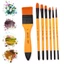 SA Sơn Bộ 7 Chiếc Tròn Mũi Nhọn Đầu Nylon Tóc Cho Acrylic Màu Nước Dầu Gouache Mặt Móng Tay Nghệ Thuật Tranh
