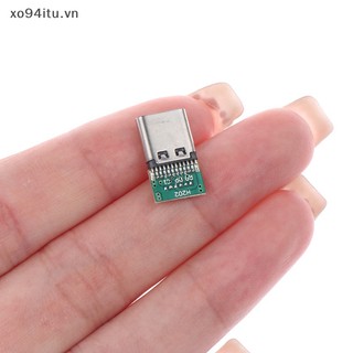 Set 5 Dây Cáp Nối Đầu Cái / Đực XOITU 12 / 24 Pin Sang Đầu Đực Hỗ Trợ Bảng Mạch PCB USB 3.1 Type C