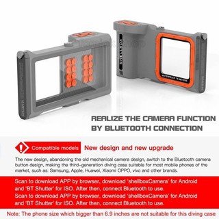 [SHELLBOX] 2026 Nâng cấp MỚI Vỏ điện thoại bảo vệ lặn chuyên nghiệp dưới nước Vỏ chống nước đa năng cho tất cả các điện thoại thông minh 6,9 inch