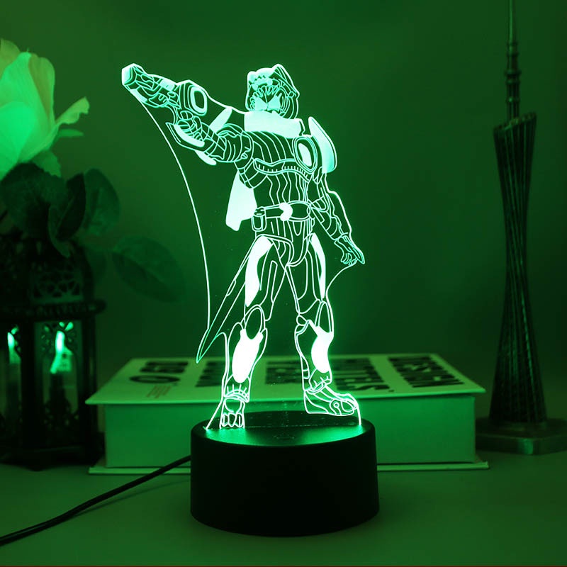 HK1 Mặt nạ Kamen Rider Đèn ngủ Anime 3d Đèn LED từ xa Sạc USB Chiếu sáng Thập kỷ Revice Zero-One Trang trí nội thất Gi