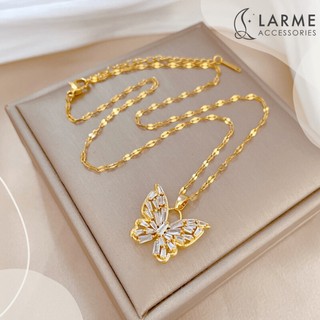 Vòng cổ nữ mặt hồ điệp phong cách sang trọng Larme accessories -DC0119