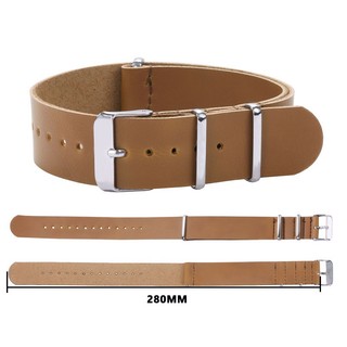 Dây Da PU Thay Thế Cho ĐồNg Hồ Đeo Tay NATO ZULU 18mm 20mm 22mm 24mm