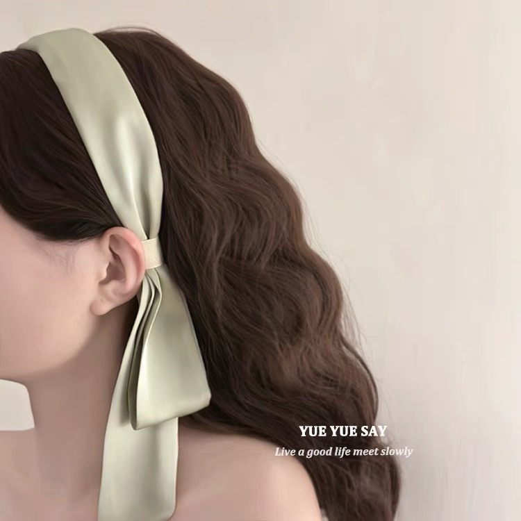 Băng Đô Cài Tóc Ruy Băng Kiểu Pháp Dễ Thương Cho Nữ