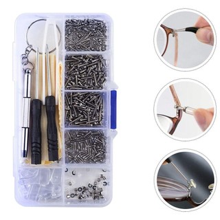 Vít sửa chữa kính NCE, bộ phụ kiện bằng thép không gỉ và silicone, giúp kính mắt chắc chắn hơn