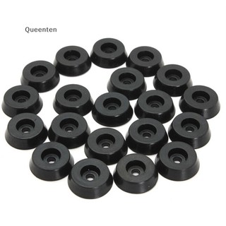 Queenten 20 Cái / bộ Bàn Cao Su Ghế Chân Miếng Lót Sàn Bảo Vệ 18x15x5mm QT