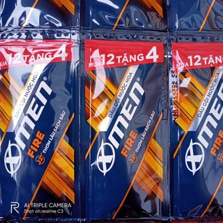 48 Gói Dầu gội nước hoa XMEN FIRE ACTIVE thơm mạnh mẽ 5g