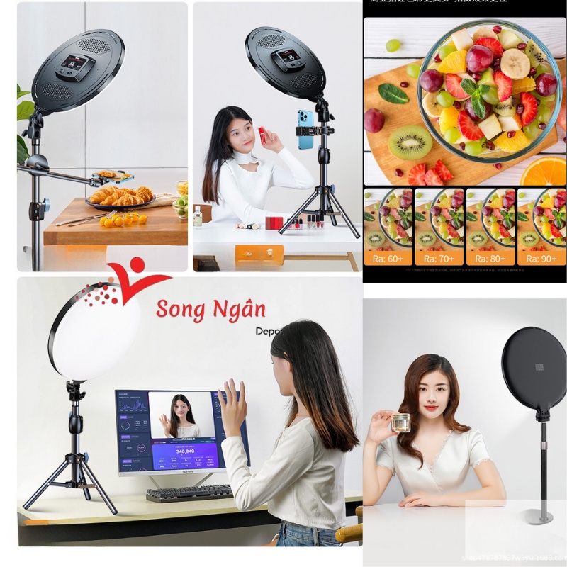 Đèn Livestream 26 33 45 cm kèm Điều Chỉnh Ánh Sáng Hỗ Trợ Chụp Ảnh Quay Video Chuyên Nghiệp