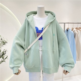 Áo Khoác nỉ Unisex form rộng vải Dày Áo Khoác Cardigan