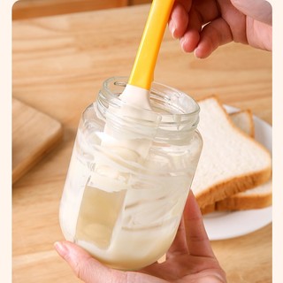 Phới silicone phết bơ/mứt đa năng có lưỡi cong chịu nhiệt - Spatula mini/Phới vét bột mini/Thìa trộn màu