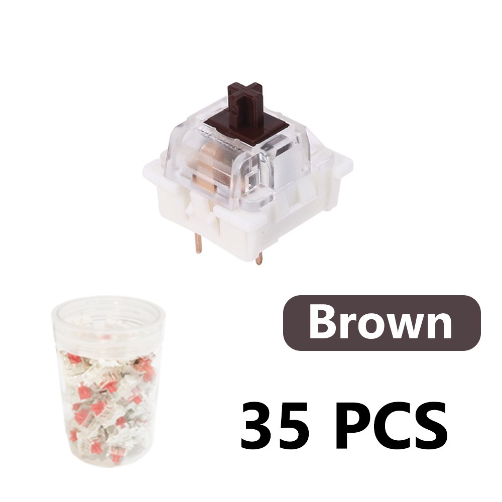 Mô tả Set công tắc bàn phím cơ ROYAL KLUDGE màu đỏ/ nâu/ xanh dương thay thế thích hợp cho Cherry MX - 3