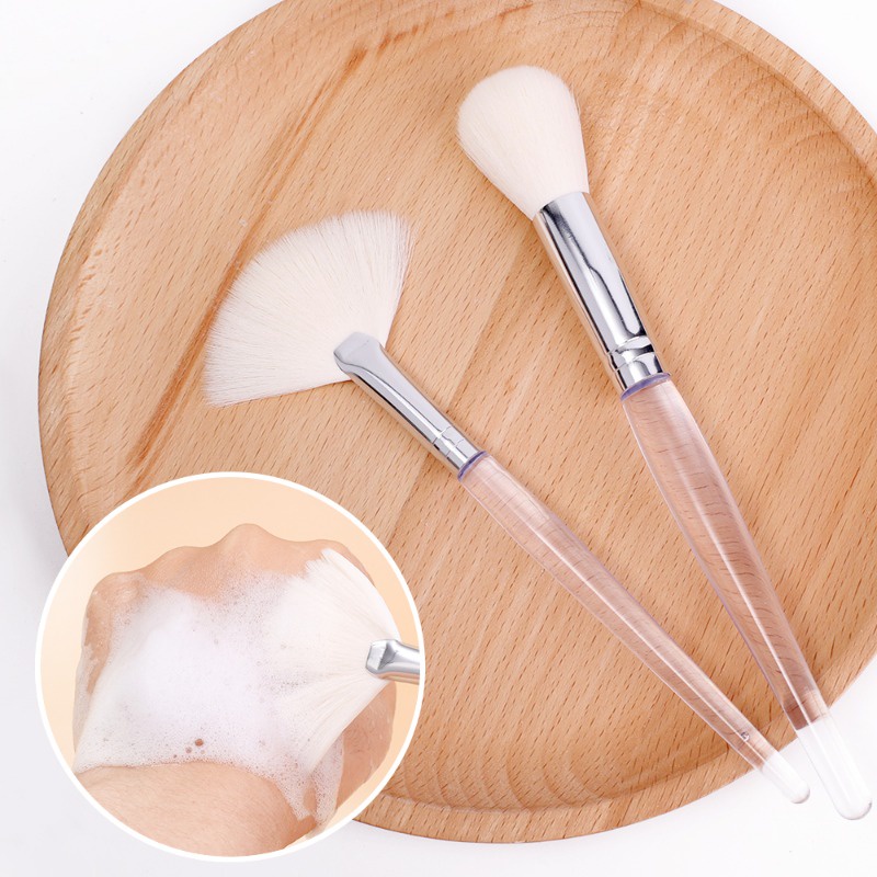 [đặc Trưng] 1/3 chiếc bàn chải mặt nạ spa làm đẹp tự làm / bàn chải tạo bọt sữa rửa mặt / dụng cụ đắp mặt nạ hình quạt / bàn chải trang điểm chuyên nghiệp / dụng cụ trang điểm / dụng cụ làm sạch cho phụ nữ