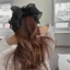 JVSUB Voan Nơ Chuối Kẹp, Mũ Đội Đầu Vintage Đuôi Ngựa Kẹp Tóc, 2023 Dọc Thời Trang Vuốt Tóc Nữ