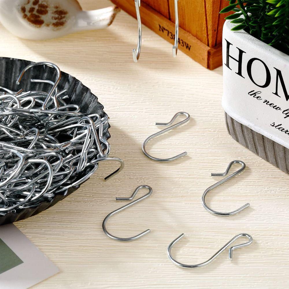 UMITY 80 chiếc Móc hình chữ S, Kẹp móc kim loại hình chữ S bằng thép không gỉ 4,5cm / 1,77 inch, Không dễ dàng chuyển đổi Móc treo kim loại bằng thép không gỉ màu bạc Đèn nhà bếp