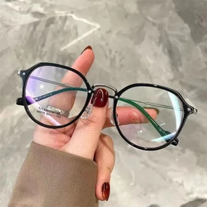 【COD 】Mắt kính chống bức xạ -0.5° ~ - 6.0° độ dành cho nam và nữ với tròng kính có thể tháo rời kính chống ánh sáng xanh 527