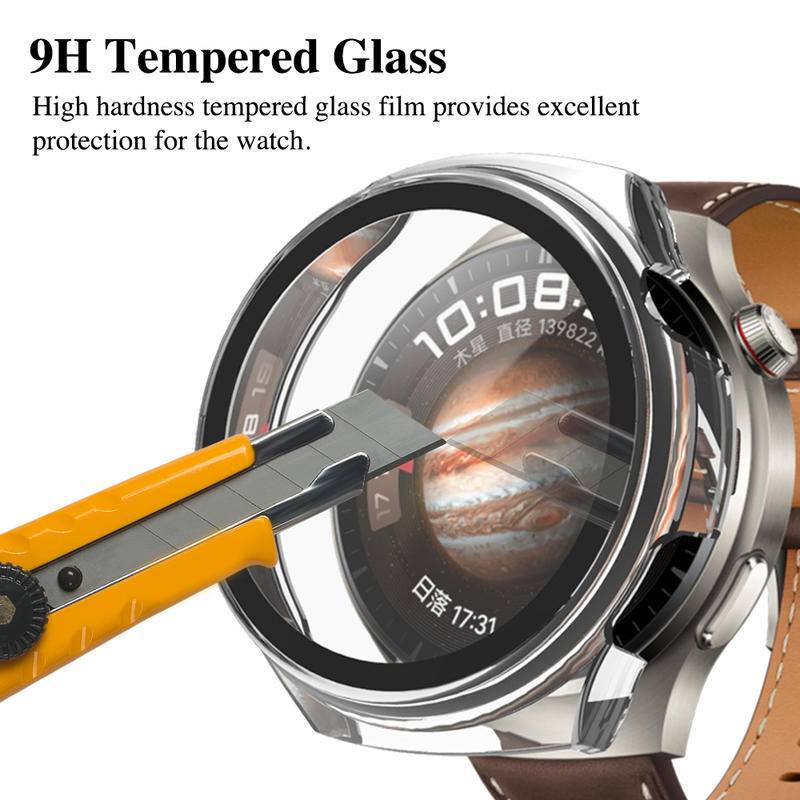 Vỏ cứng bảo vệ màn hình bằng kính cho Huawei Watch 4 Phụ kiện vỏ bảo vệ