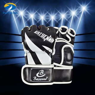Găng tay boxing PERFECLAN hở ngón chất lượng cao chuyên dụng