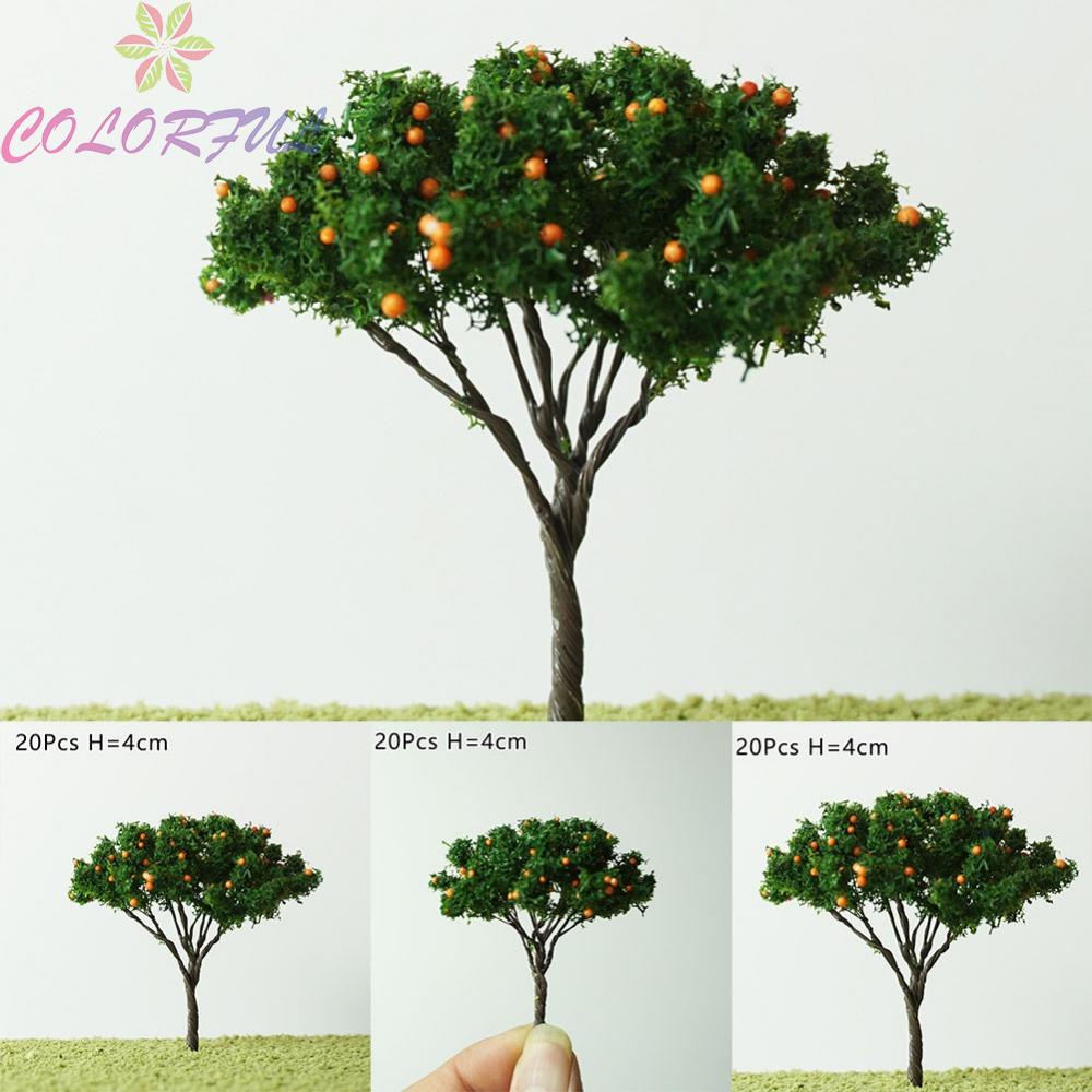Set 20 Mô Hình Cây Cam 4cm Trang Trí Tiểu Cảnh