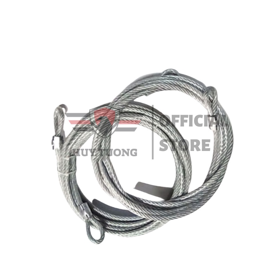Mô tả Dây cáp khoá xe máy bọc nhựa 1m/2m/3m/4m/5m/6m/7m/8m/9m/10m 10 ly - Huy Tưởng - 2