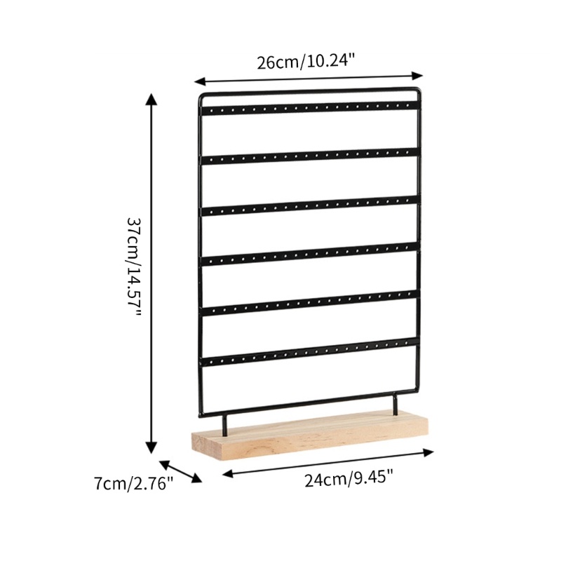 Bông tai mặt trăng với giá đỡ màn hình hiển thị 120 lỗ - Trang sức đẹp