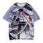 Jujutsu Kaisen Anime Áo Thun Nữ Tay Ngắn Top Unisex Cosplay Gojo Satoru Tee Thời Trang 3D Áo Sơ Mi Plus Kích Thước