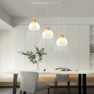 AIMI Đèn Treo Thủy Tinh Nhật Bản Tối Giản Đèn Chùm Trần Phòng Ăn Quầy Bar Sáng Tạo Đèn Treo Trang Trí Phòng Khách Bắc Âu