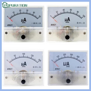 Pop professional analog amp panel meter ampe kế hiện tại 50ua 100ua 200ua 500ua