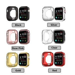 Dành Cho Series 7 8 41mm 45mm 4 5 6 SE SE2 40mm 44mm TPU Mềm Đồng Hồ Đồng Hồ Bảo Vệ Màn Hình