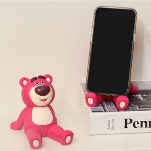 Phim hoạt hình gấu dâu giá đỡ điện thoại di động lotso máy tính bảng lười biếng đứng điện thoại hình búp bê
