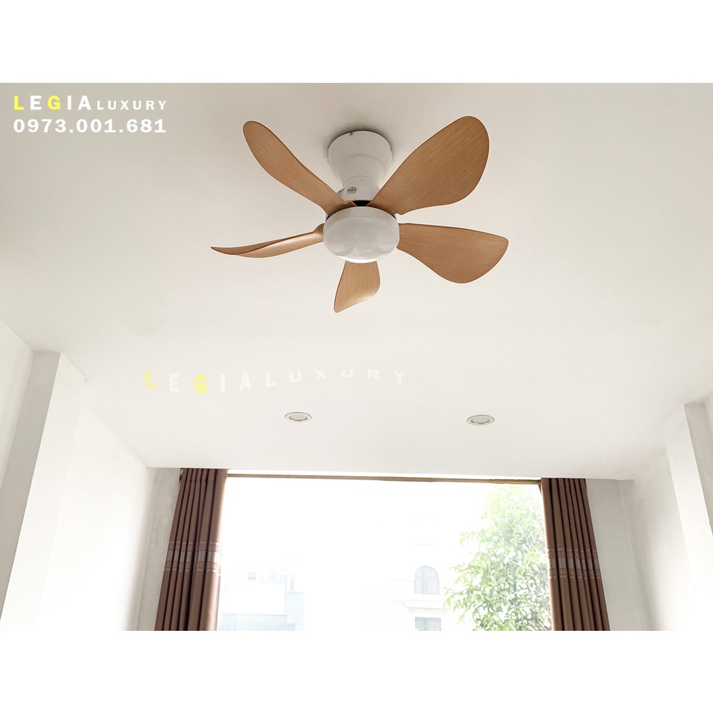 Ảnh Quạt Trần Mini Có Đèn Lê Gia LGFAN650V - Chiều Cao 23cm - Sải Cánh 73cm - Bảo Hành 5 Năm 3