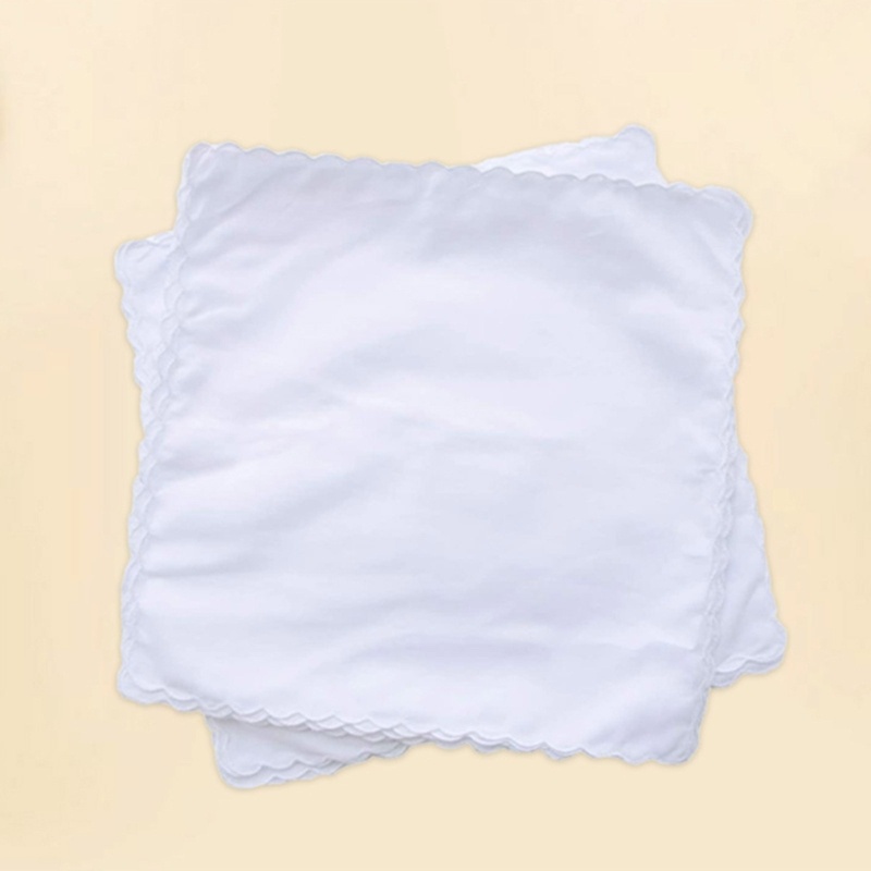 Khăn ăn tay vuông bằng cotton, dễ giặt, tiện lợi khi di chuyển