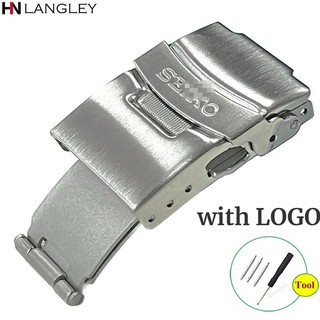 Khóa Bấm Đồng Hồ 16mm 18mm 20mm 22mm Bằng Inox 304 Chuyên Dụng Cho Seiko