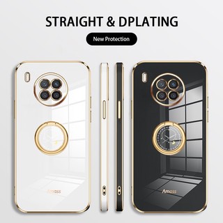 Ốp Điện Thoại Silicon Siêu Mỏng Cho Huawei Y9A Nova 8i Deluxe Bảo Vệ Mùa Thu Dây Vàng Có Vòng Đồng Hồ Và Dây Buộc