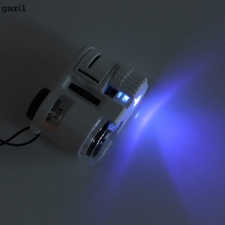 [gazi1] Kính hiển vi phóng đại 60X có đèn LED Trang sức Jeweler Tiền tệ Dectector Boutique