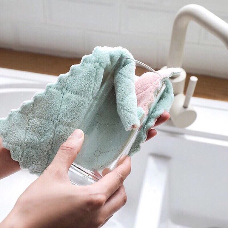 Khăn Lau Bếp Đa Năng 2 Mặt Siêu Tiện Lợi (1 Chiếc)