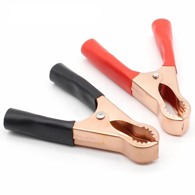 Set 2 Kẹp Cá Sấu Thử Điện Áp Bình Ắc Quy 30A 70mm
