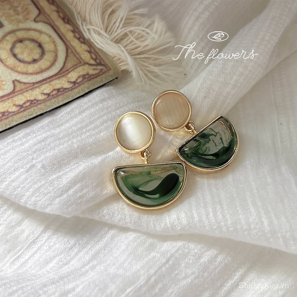 Bông Tai Mạ Bạc 925 Hình Phù Thủy Phong Cách Retro Thời Trang