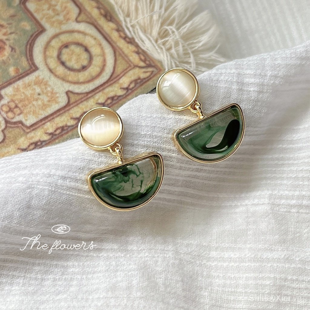 Bông Tai Mạ Bạc 925 Hình Phù Thủy Phong Cách Retro Thời Trang